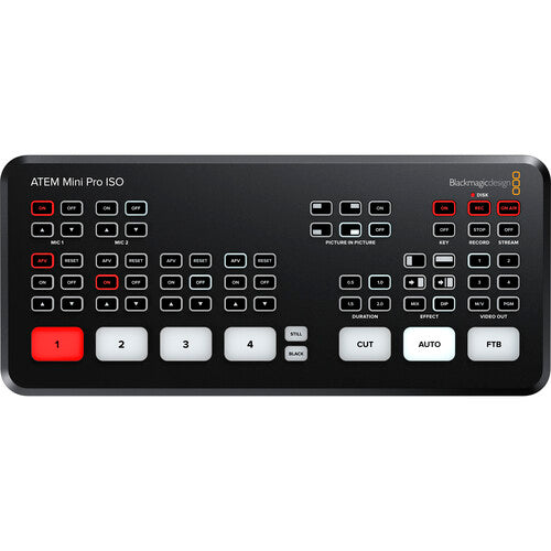 Blackmagic Design ATEM Mini Pro ISO HDMI Live Stream Switcher Blackmagic Design ATEM Mini Pro ISO HDMI Live Stream Switcher